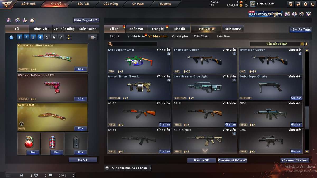 shop acc cf uy tin gia re